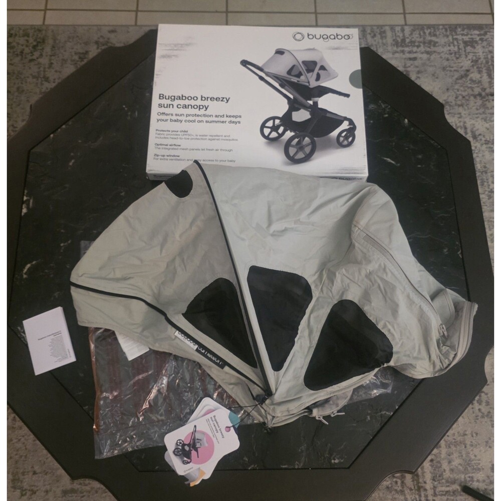 NEW Bugaboo Breezy Sun Canopy Misty Grey Fox 5 3 2 Fox Cub Lynx Cameleon OEM